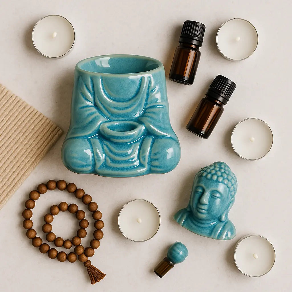 Composición flat lay zen