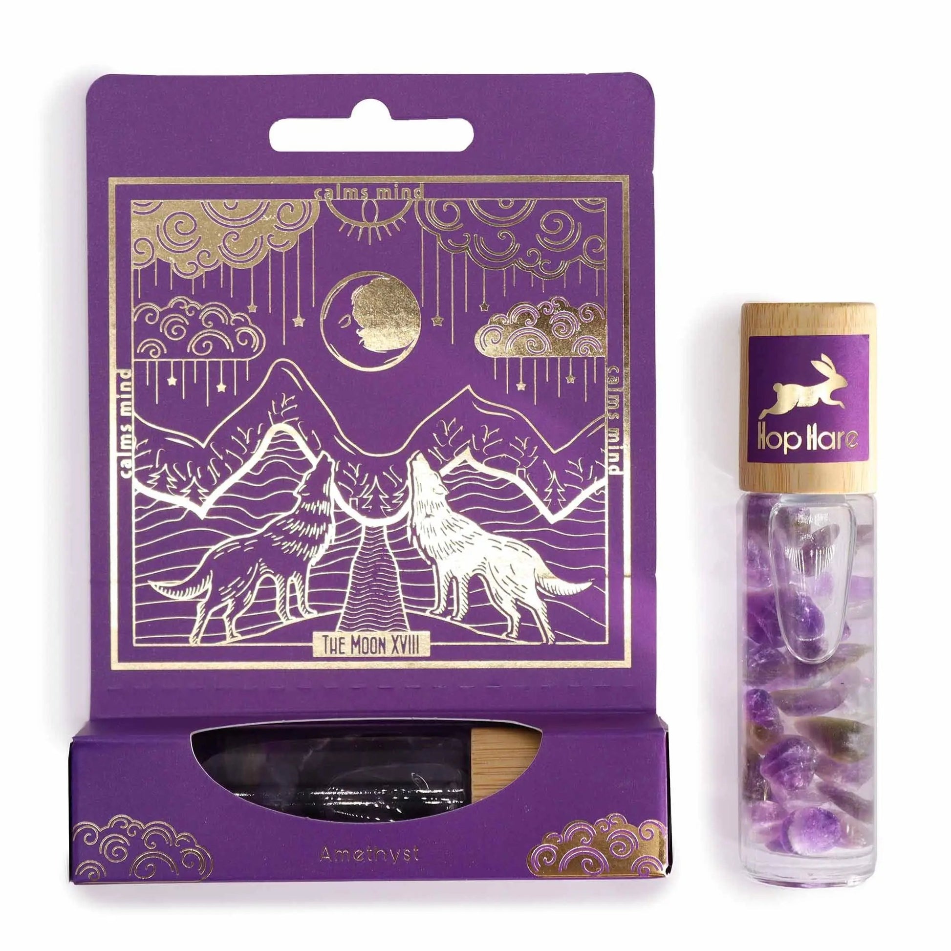 Roll On Tarot La Luna con Amatista - Aceites Esenciales 10ml MyZenvita