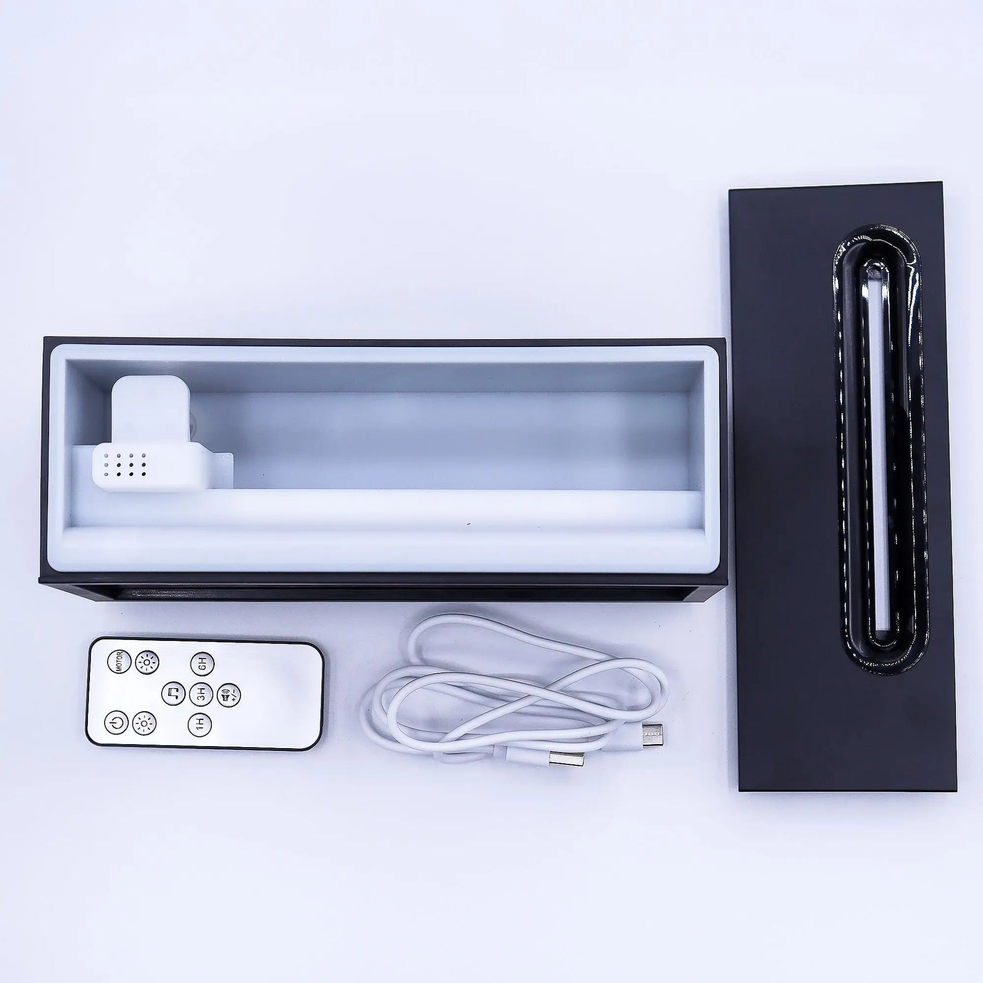 Difusor de Aroma con Efecto de Llama y Sonido de Aves - USB Negro con Cambio de Color MyZenvita