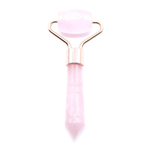 Mini Rodillo Facial de Cuarzo Rosa - Equilibrio Emocional Portátil MyZenvita