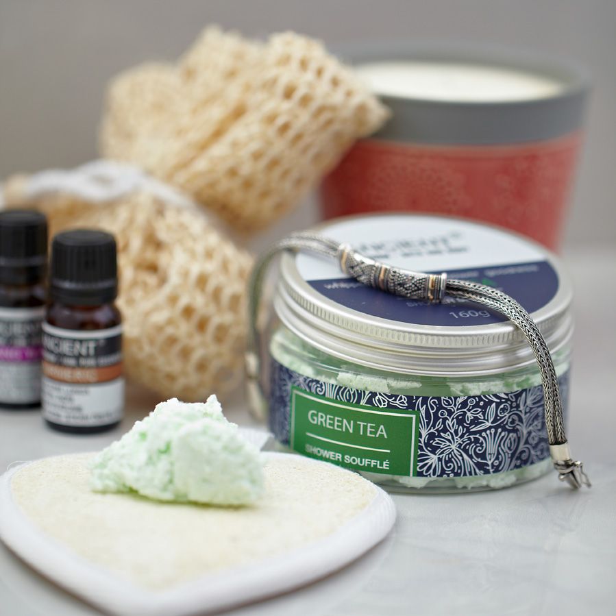 Souffle de Ducha 160g - Uva: textura ligera y esponjosa que envuelve la piel con aroma a uva.