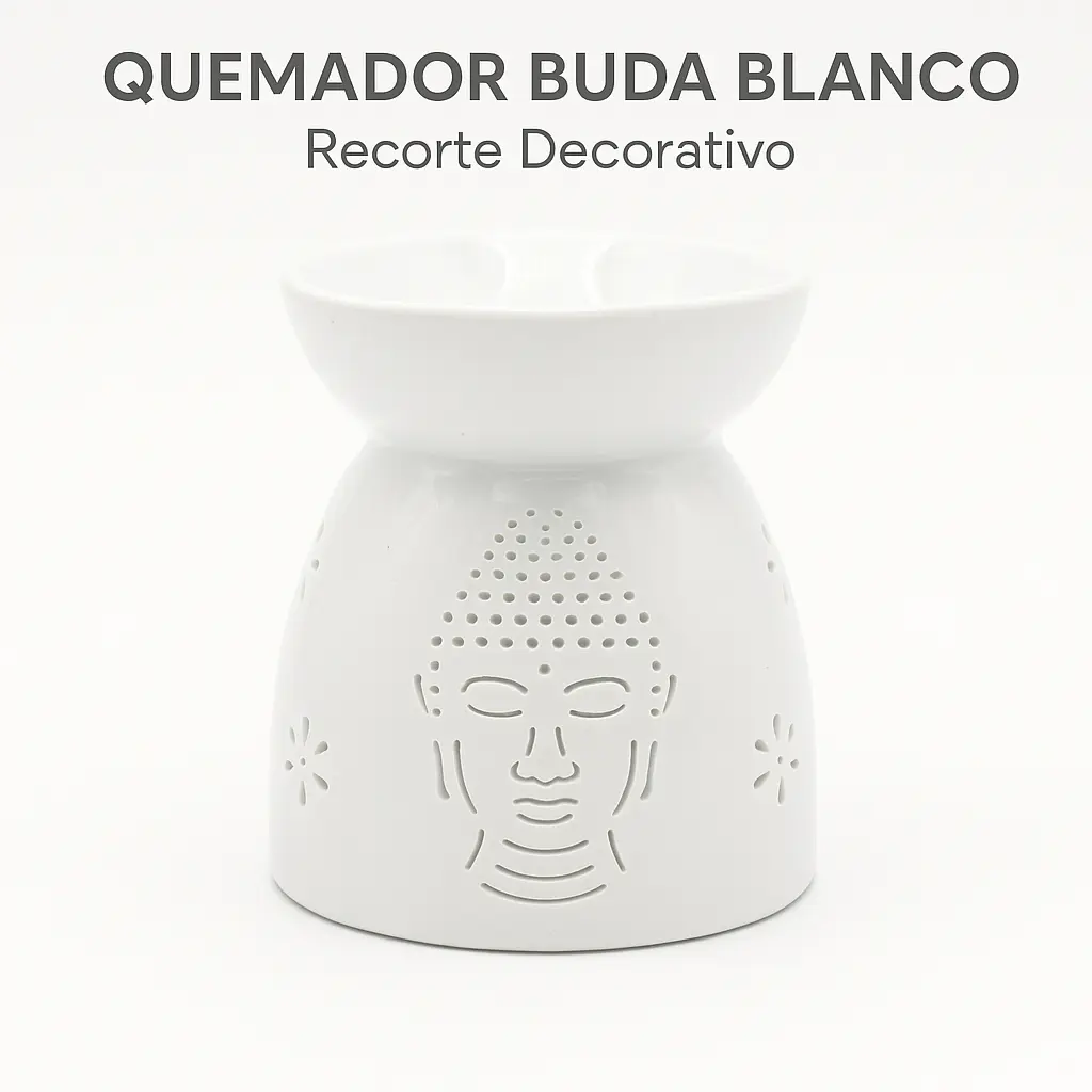 Branding quemador Buda blanco