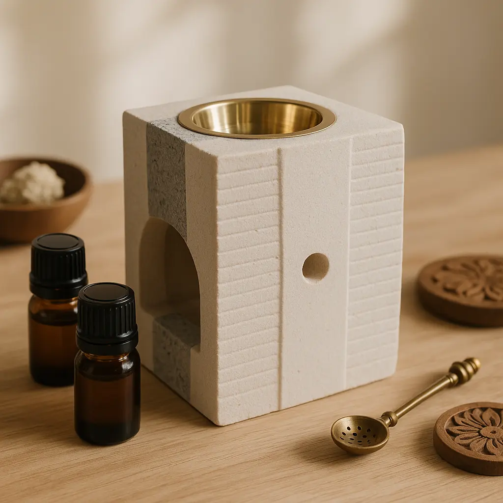 Combo quemadores cuadrados en mesa minimalista