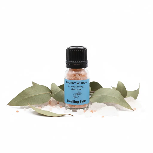 Con eucalipto y sales estilo natural - fondo blanco