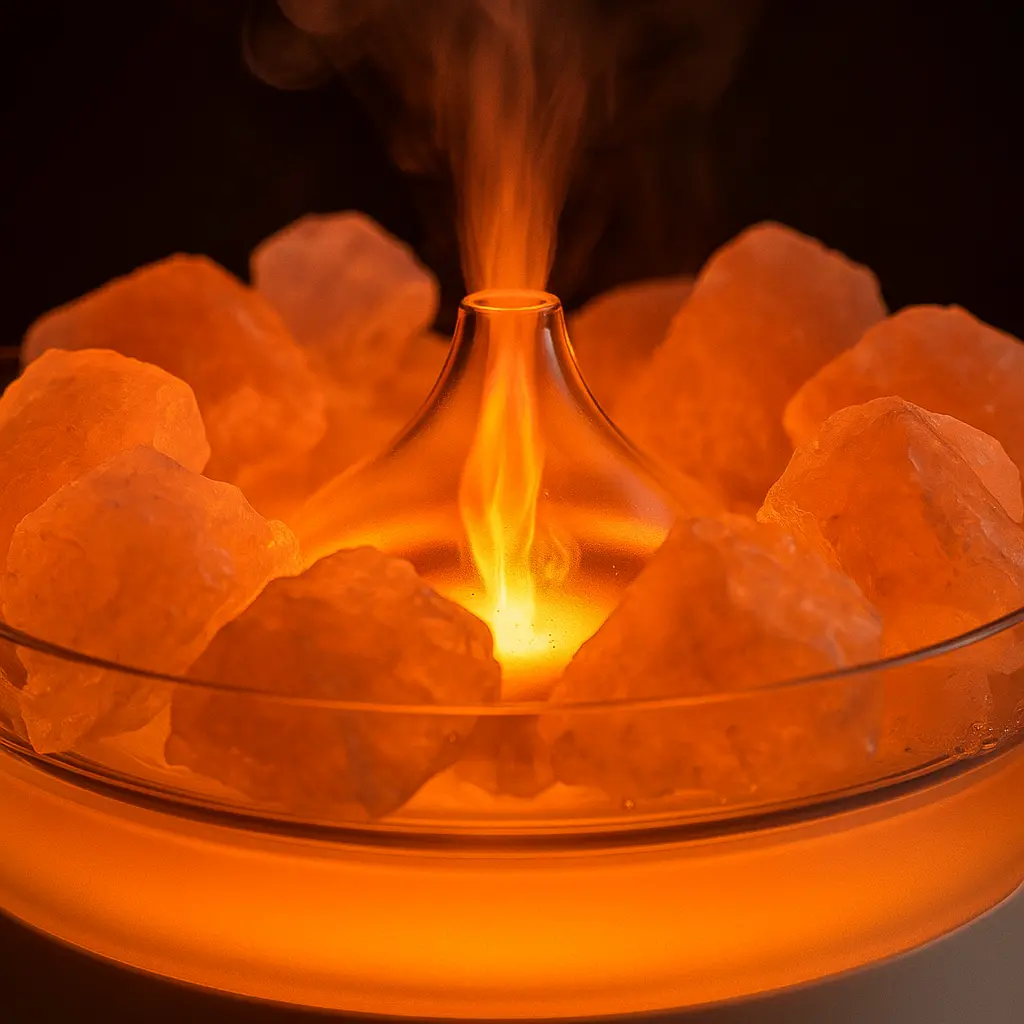 Detalle macro del efecto llama