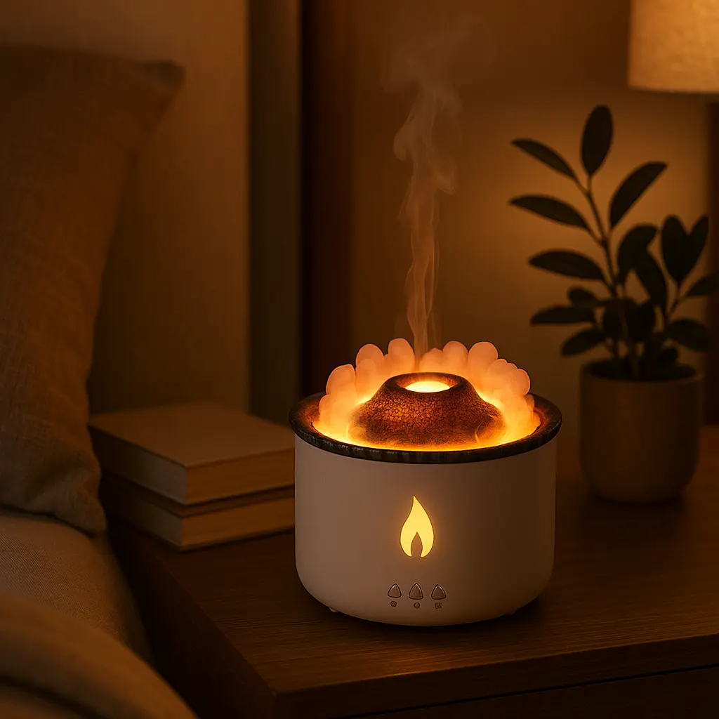 Difusor en dormitorio moderno