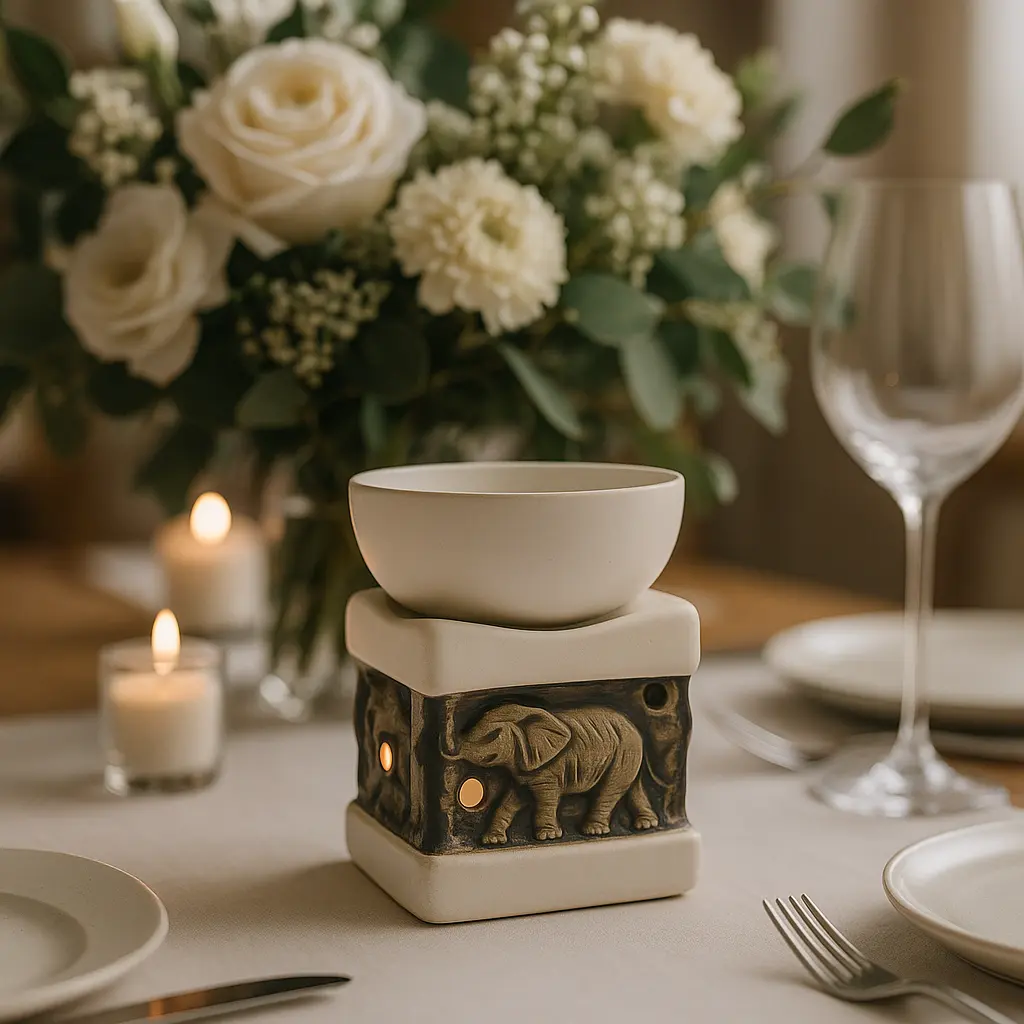Elefante blanco como pieza central