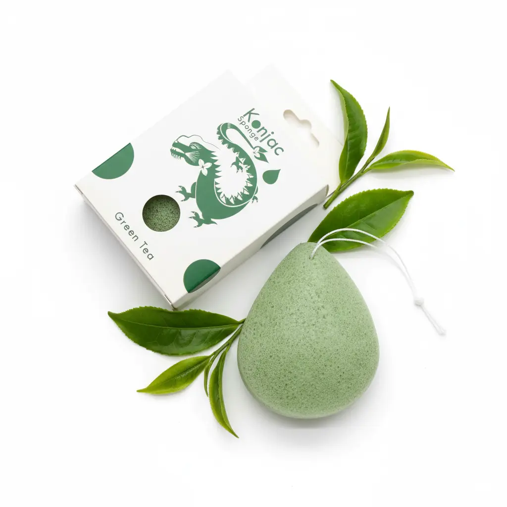 Flat lay con té verde