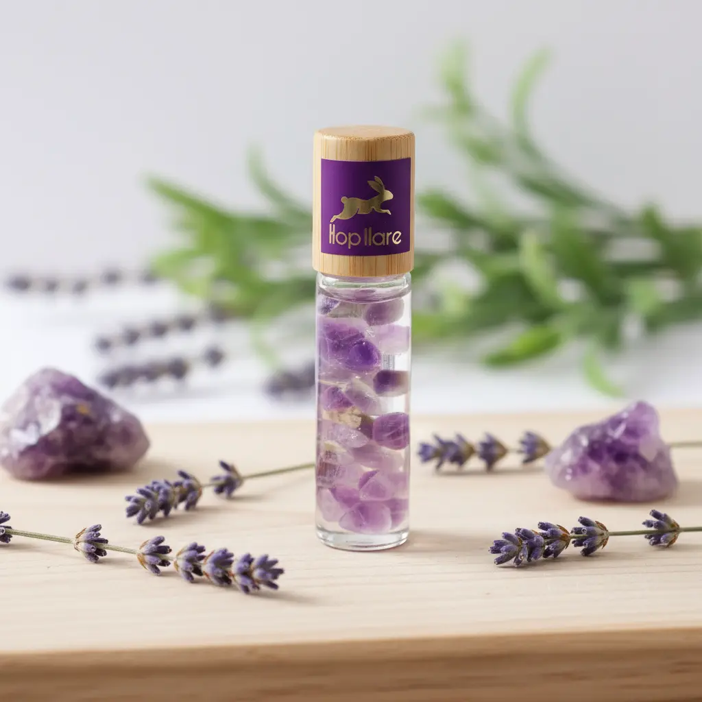 Hero madera natural con amatista