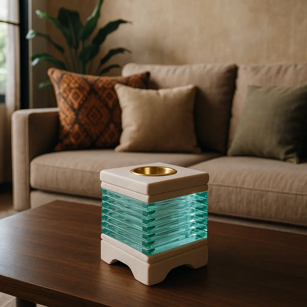 Quemador en sala moderna