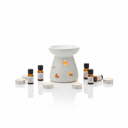 Quemador lunas y estrellas - solo producto sobre fondo blanco