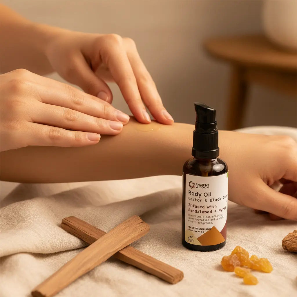 Ritual manos aceite